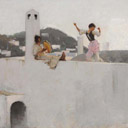 John Singer Sargent — Capri Girl on a Rooftop