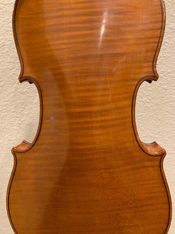 Violin back side