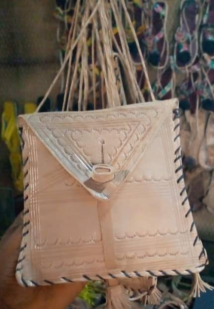 traditional african leather purse