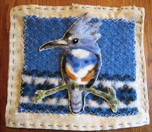 felted kingfisher