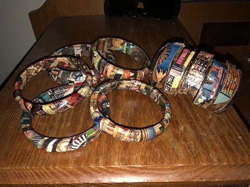 wearable paper bracelets