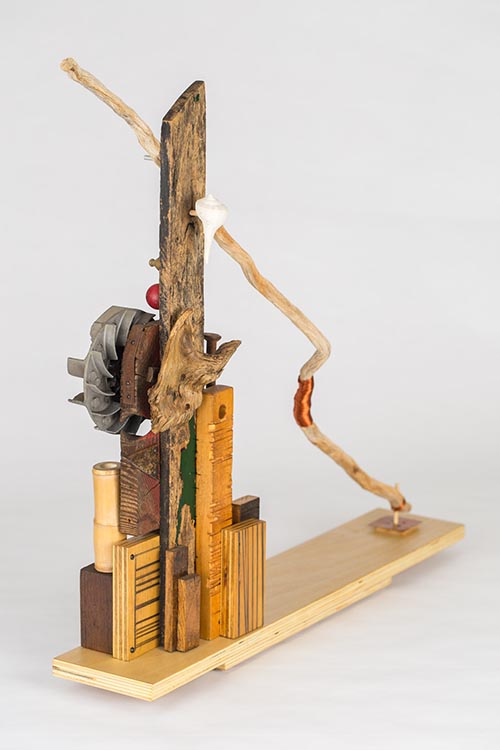 side view of Pablo Padgett assemblage