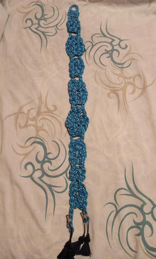 John Fox - blue marlingspike knot work
